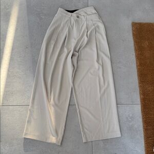 Storets Wide-Leg Beige Trousers